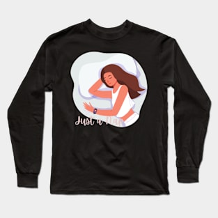 most likely to take a nap Sticker Long Sleeve T-Shirt